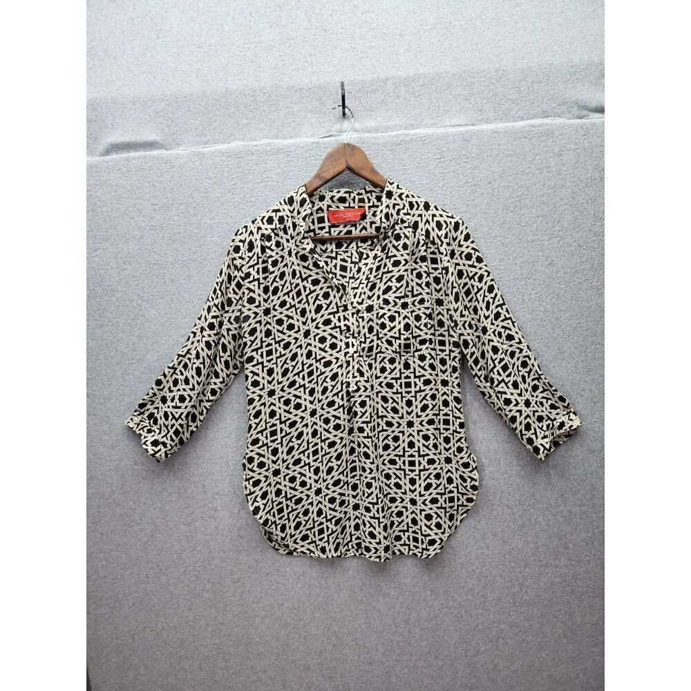 Akira Chicago Red Label Geometric Print Womens‎ Blouse Medium